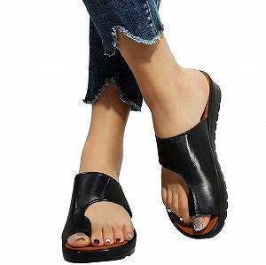 Женские Шлепанцы Платформа Ортопедическая обувь PU Кожа - Фото 1