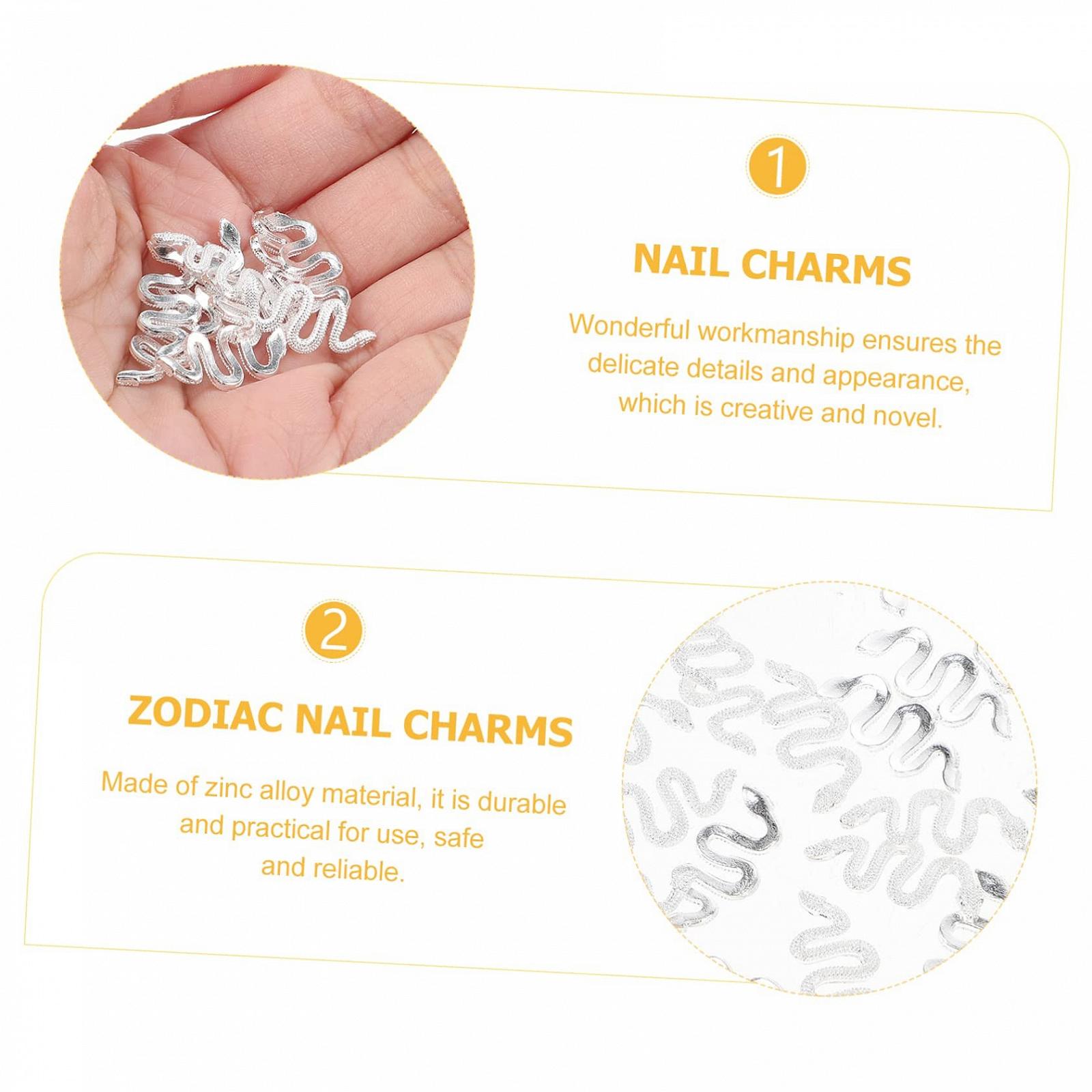 Шарми для нігтів Healeved Змії Ретро 100 шт., фото №5