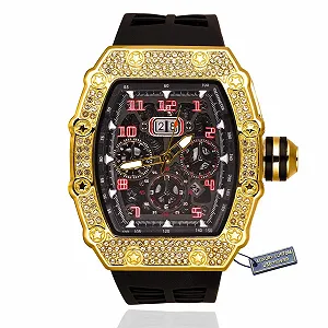 Часы Halukakah Premium Diamond Gold для мужчин золотой - Фото 1