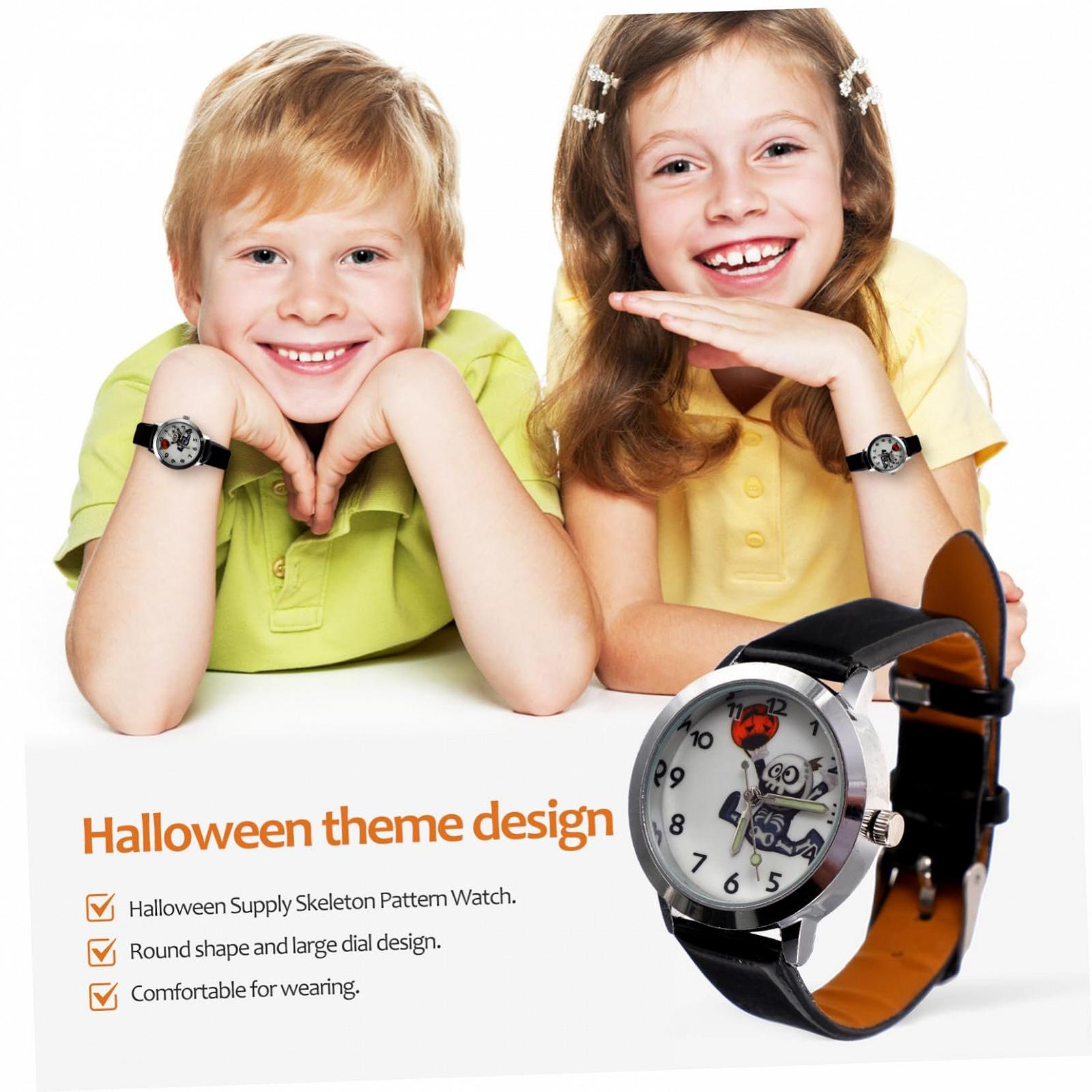 Часы Женские WRITWAA Череп Искусственная кожа Черный, фото №7 Часы Женские WRITWAA Череп Искусственная кожа Черный, фото №7