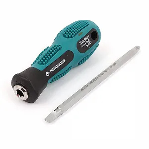 Викрутка sourcingmap 2-стороння шліцьова та хрестова 6 мм Пластикове руків'я - Фото 1