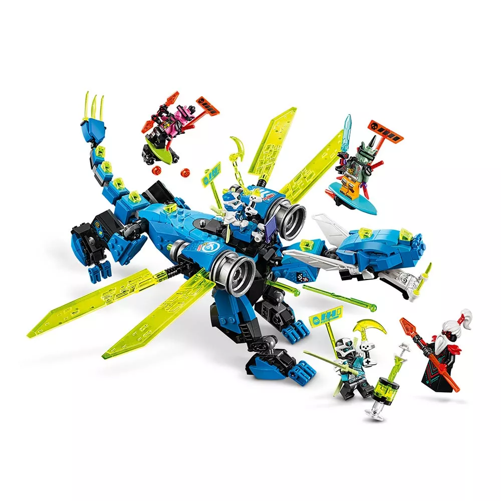Конструктор LEGO Ninjago Кибердракон Джея 518 деталь 71711, фото №4