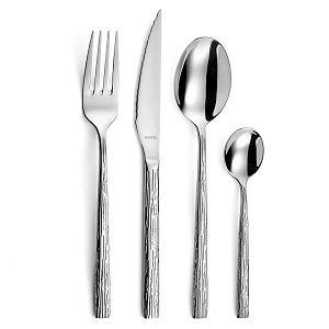 Набор столовых приборов AMEFA Calligraphy на 6 персон, 24 предмета, нержавеющая сталь 18/0, полированная synthetic.ua - Фото 1