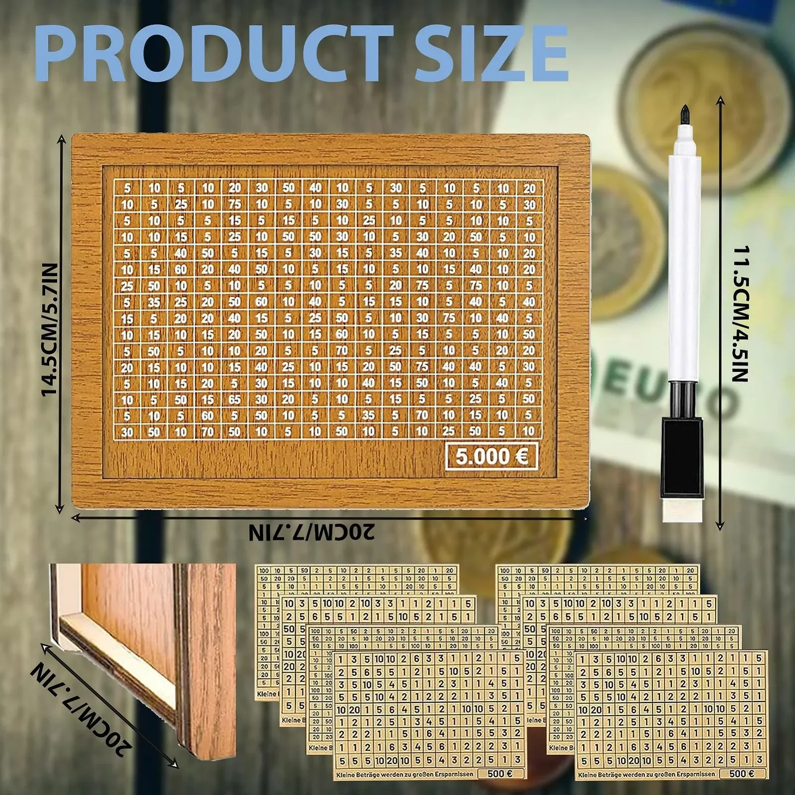 Дерев'яна скарбничка STFYUG з лічильником, фото №2