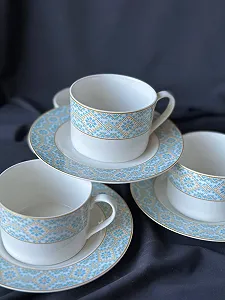 Сервіз на 6 персон з гарною оконтовкою synthetic.ua - Фото 1