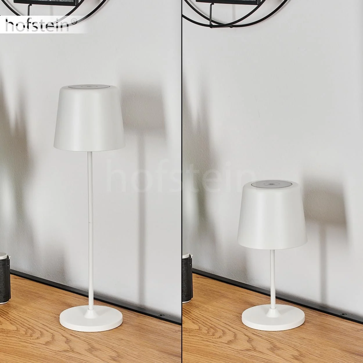 Настільна лампа HOFSTEIN Belece LED димована метал/пластик USB-C акумулятор 2 Ват 310 Люмен 3000 Кельвін білий, фото №4