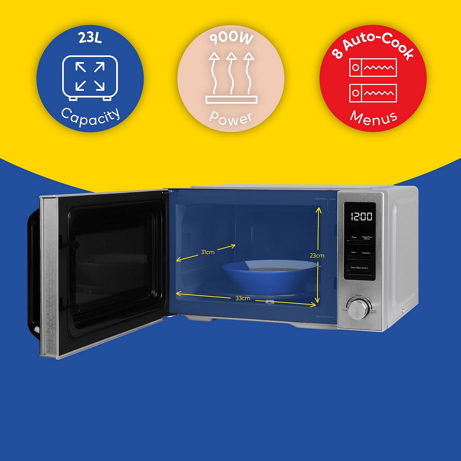Микроволновая печь Russell Hobbs RHM2372SS 23 л 900 Вт Нержавеющая сталь, фото №3 Микроволновая печь Russell Hobbs RHM2372SS 23 л 900 Вт Нержавеющая сталь, фото №3