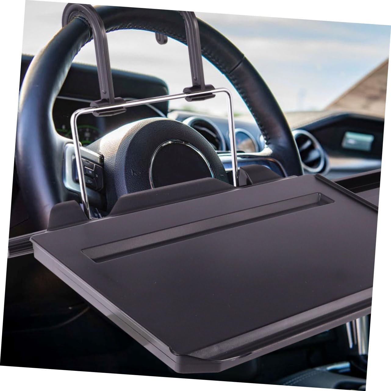 Автомобільний столик для ПК пластиковий тримач для комп'ютера з відділенням для планшета, фото №8