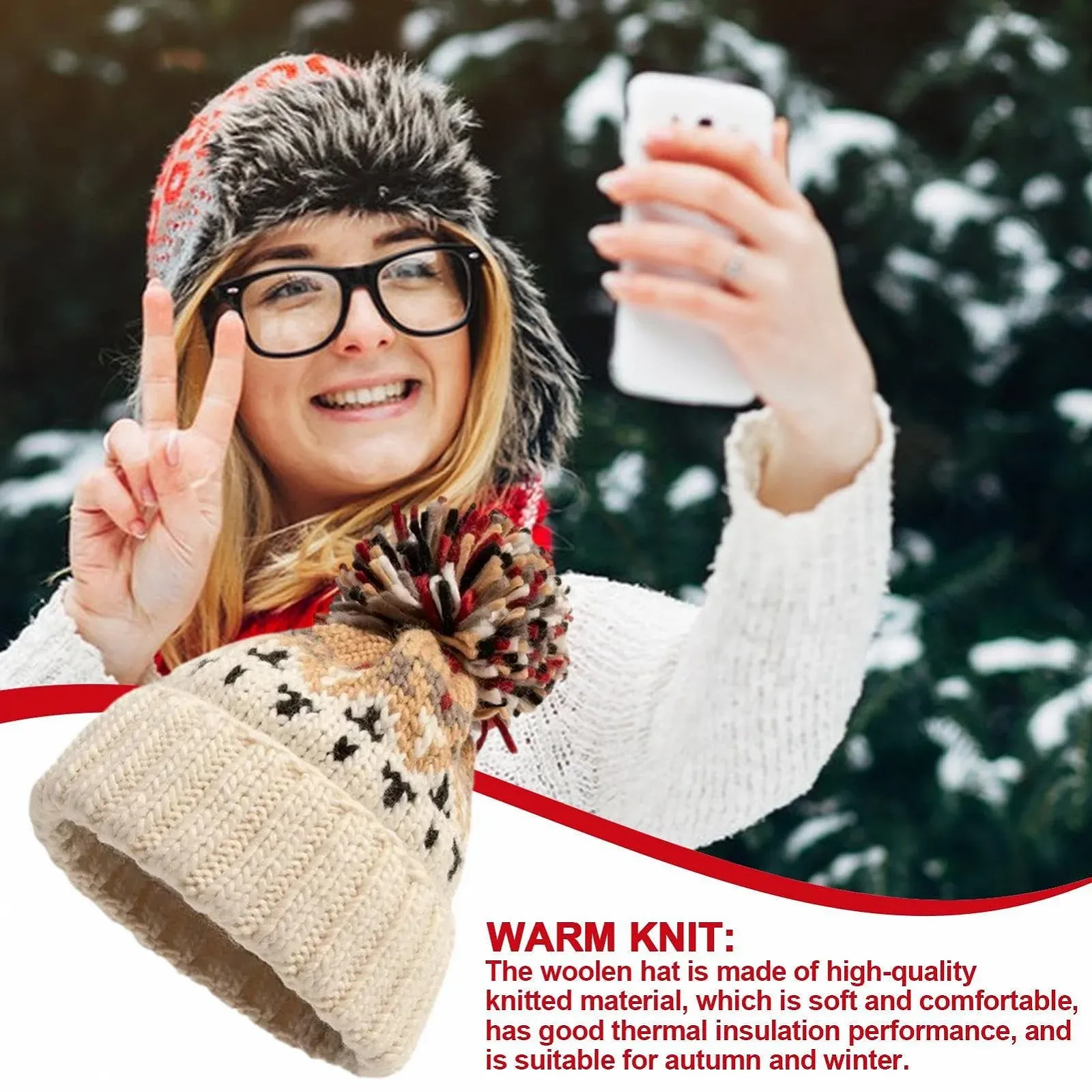 Шапка с помпоном Lnhgh, фото №2 Шапка с помпоном Lnhgh, фото №2