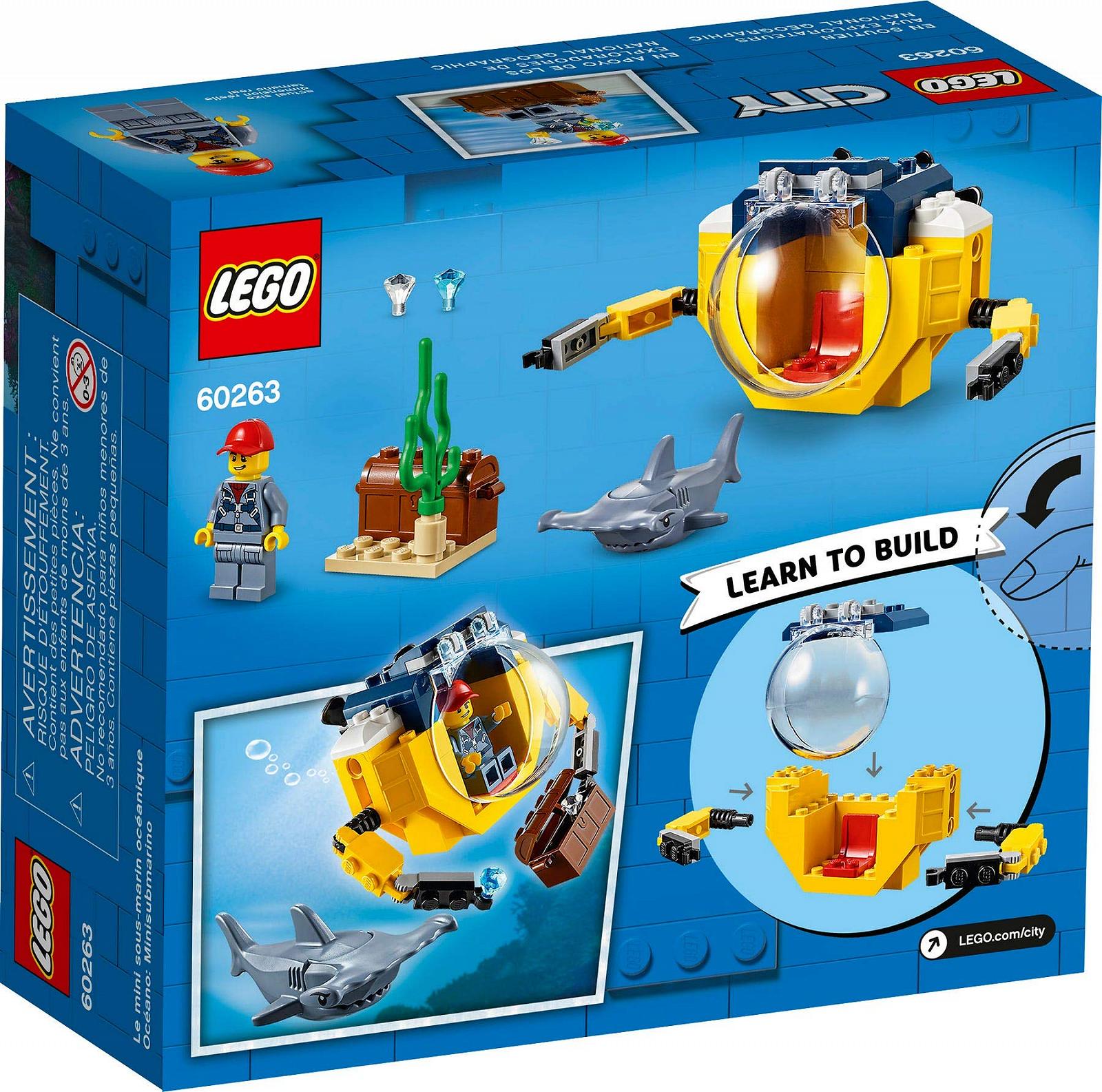 Набор Collectix Lego Мини-субмарина 60263 + Глубоководный дайвер 30370, фото №3 Набор Collectix Lego Мини-субмарина 60263 + Глубоководный дайвер 30370, фото №3