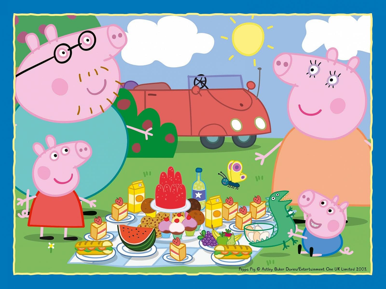 Пазли Ravensburger Peppa Pig 4 в 1 коробці, фото №3