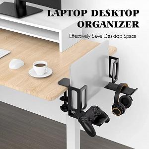 Вертикальная подставка для ноутбука без сверления Black synthetic.ua - Фото 1