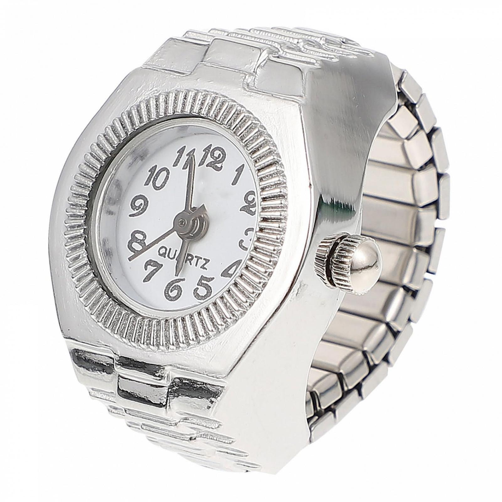 Кварцевые часы-кольцо PartyKindom, минималистичный дизайн, регулируемый, легкий, сочетается с любой одеждой, фото №1