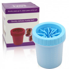 Лапомойка маленькая DEXAS MUD BUSTER для собак голубая - Фото 1