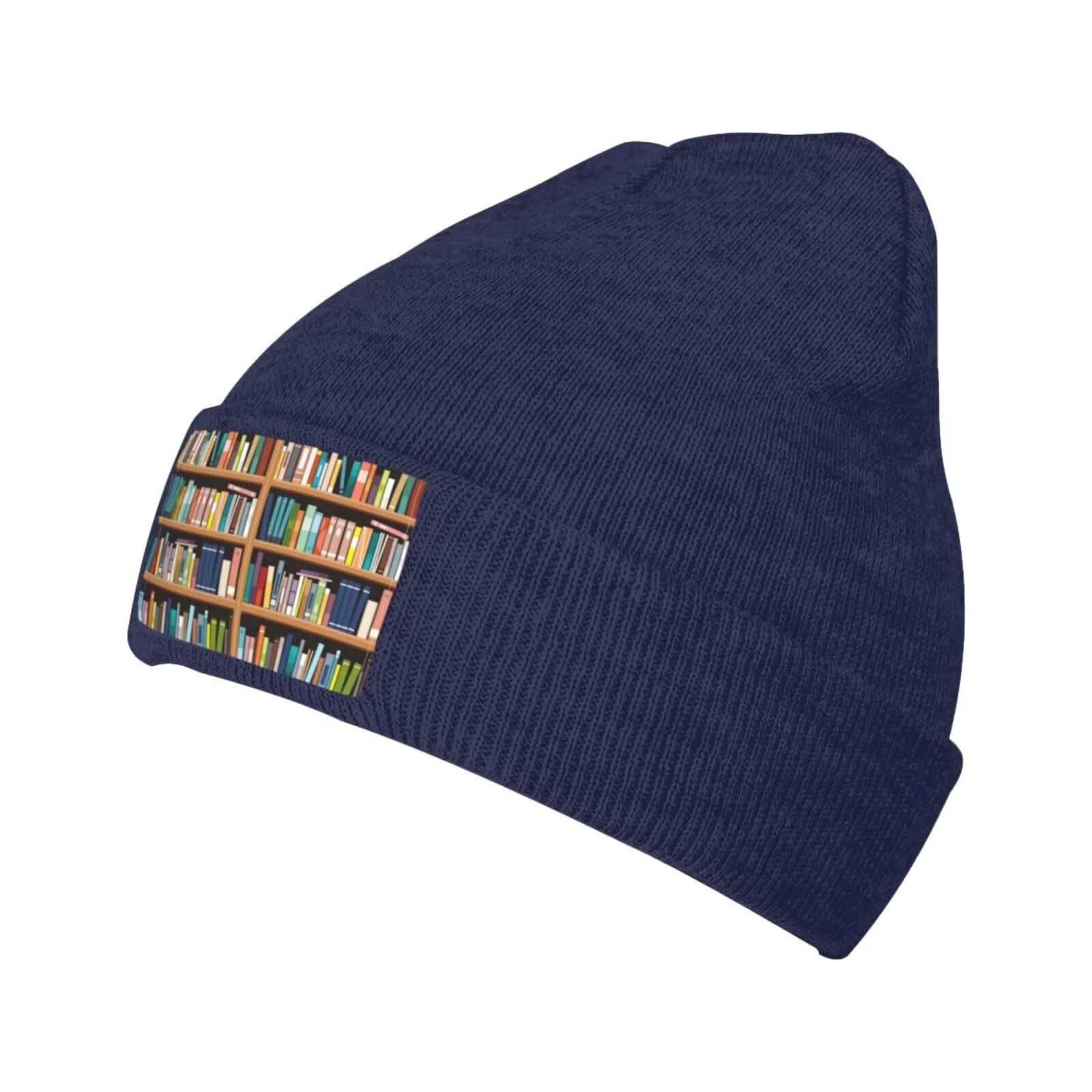 Шапка JBYJBX Skullies Beanies Library Bookshelf Print Осенняя Зимняя Повседневная Лыжная Вязаная, фото №1