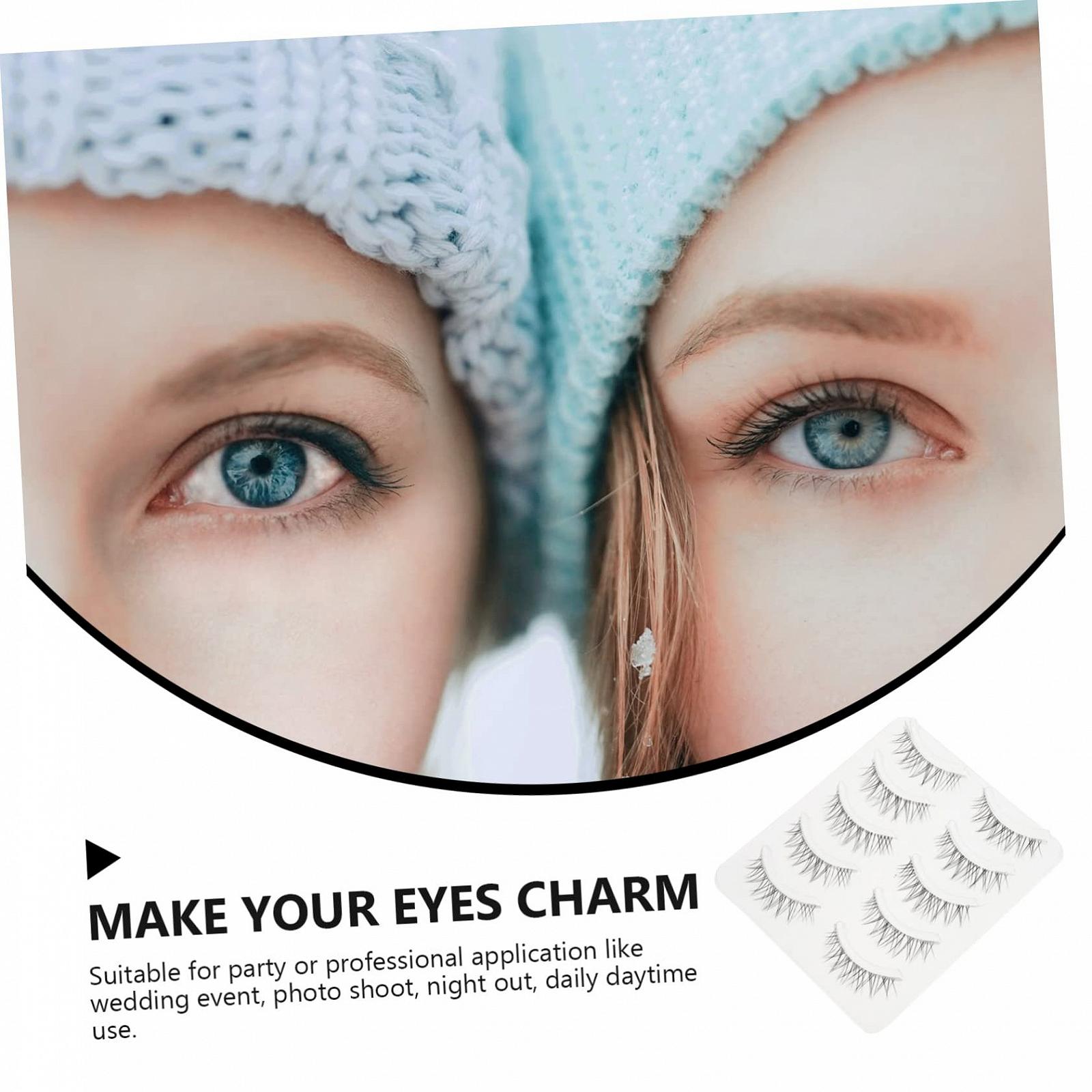 Накладні вії FRCOLOR декоративні, об'ємні, 3D зі штучного волокна, 5 пар, фото №5