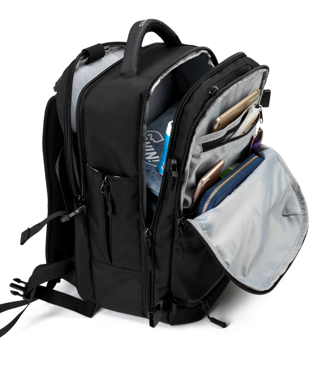 Рюкзак городской Ozuko 8983L 35л с отделением для ноутбука до 17 USB Black 16202, фото №6 Рюкзак городской Ozuko 8983L 35л с отделением для ноутбука до 17 USB Black 16202, фото №6