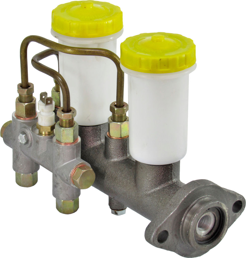 Циліндр головний гальмівний 452 469-УАЗ з 2-ма бачками сигналізатором ДК, фото №1 Циліндр головний гальмівний 452 469-УАЗ з 2-ма бачками сигналізатором ДК, фото №1