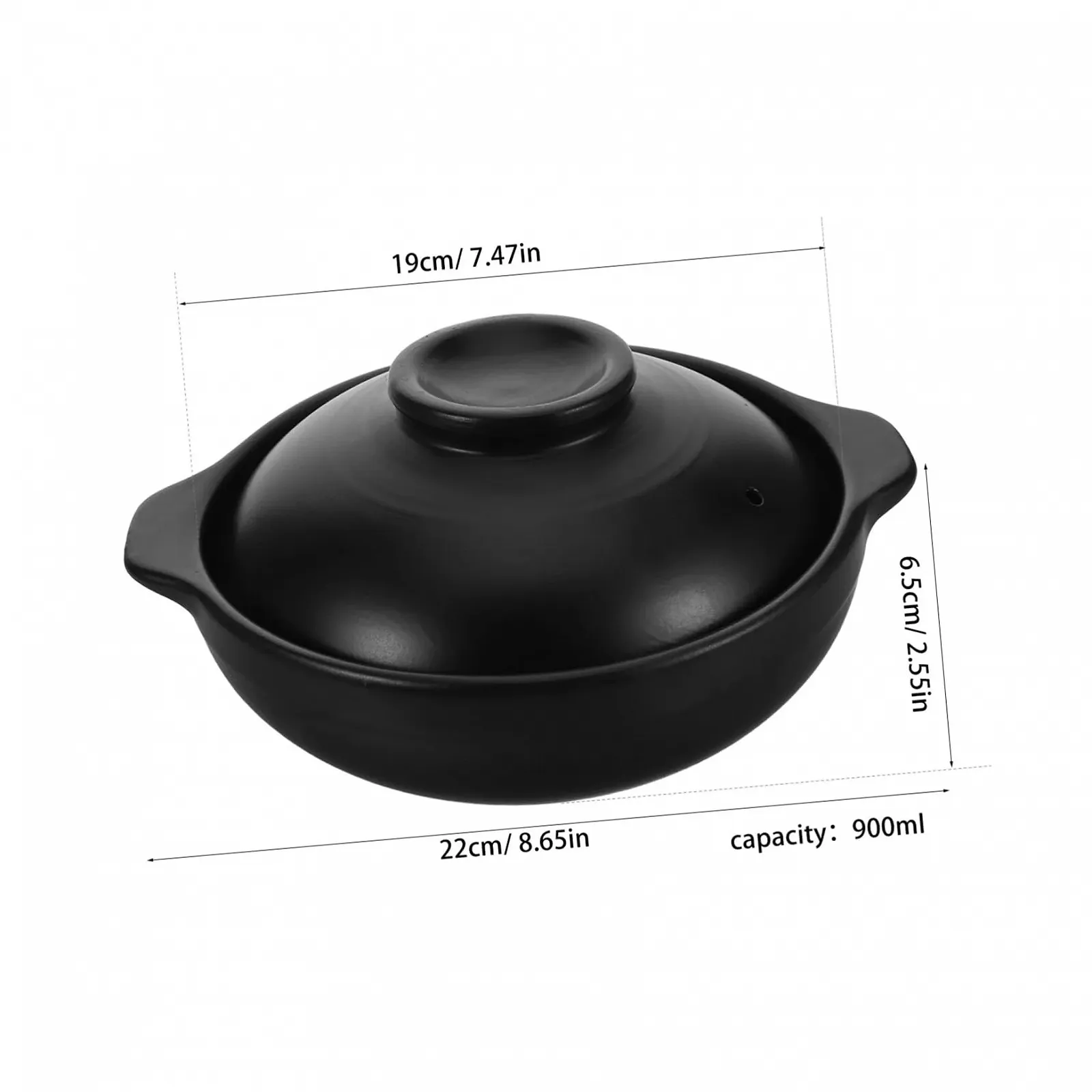 Горщик для запікання VALICLUD керамічний з кришкою термостійкий для рису та супів, фото №9