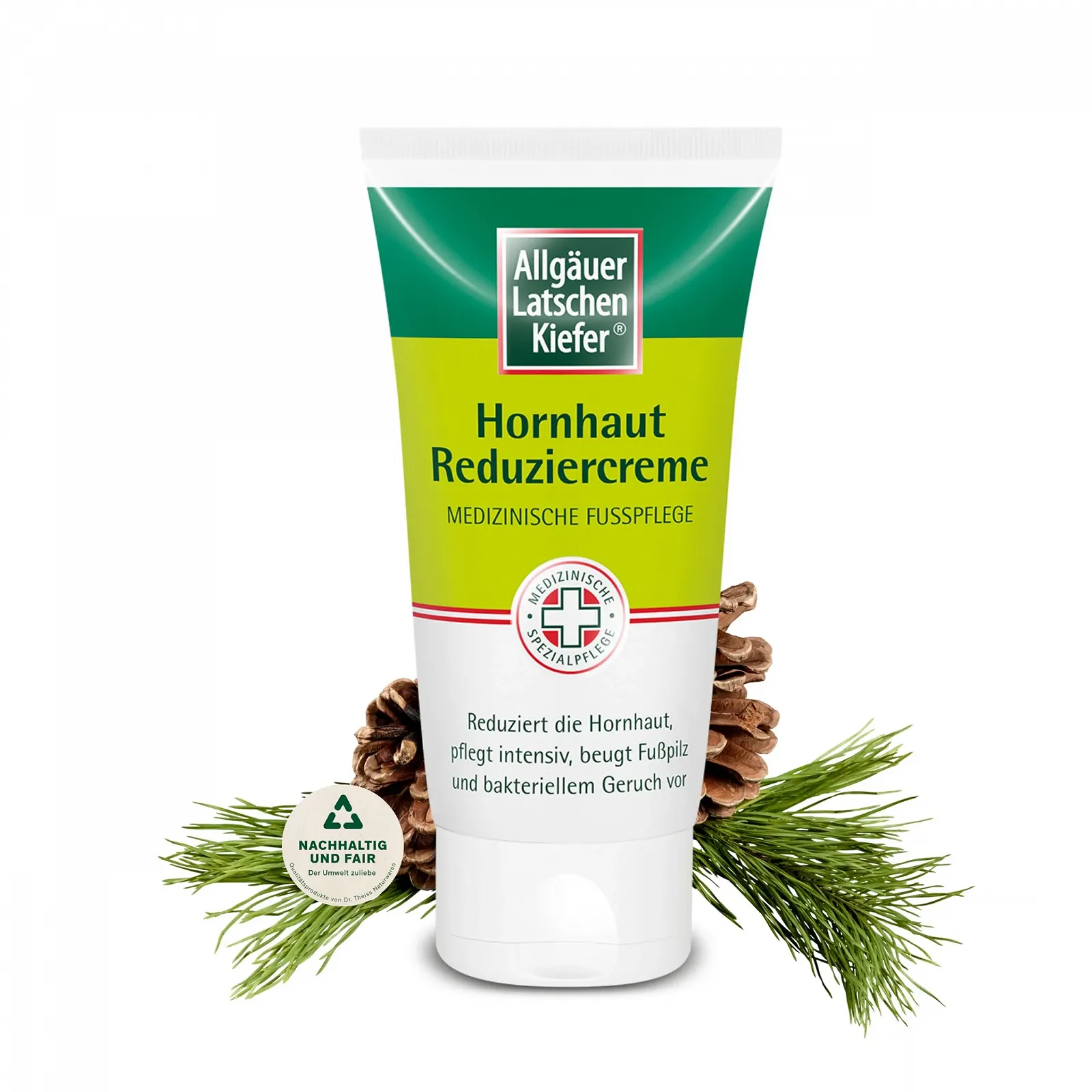 Крем для уменьшения мозолей Allgäuer Latschenkiefer 150 мл с салициловой и фруктовыми кислотами, фото №1