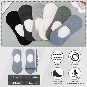 Жіночі/Чоловічі шкарпетки-невидимки 6 пар synthetic.ua - Фото 1