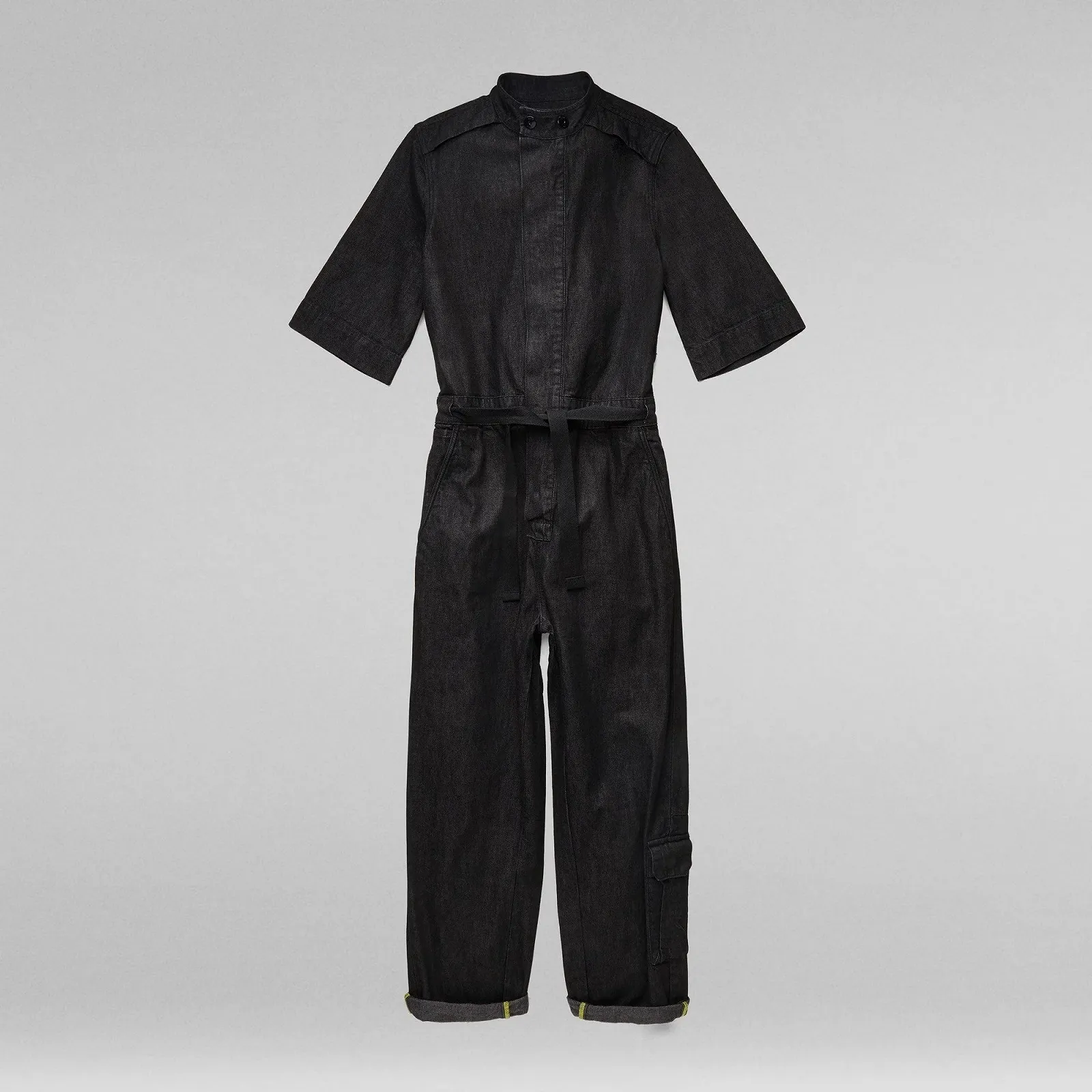 Жіночий джинсовий комбінезон G-Star Workwear Jumpsuit Pitch Black - S, фото №4