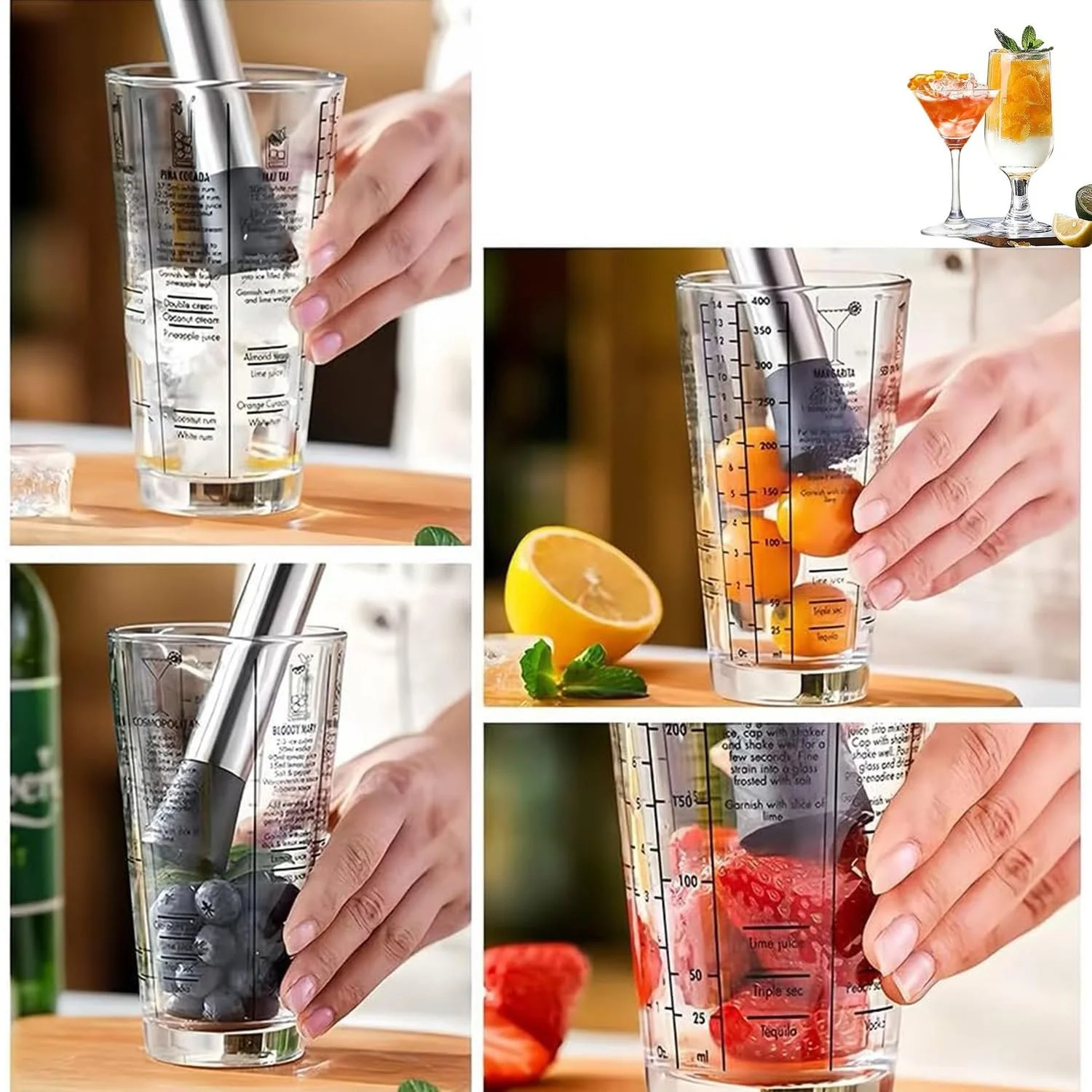 Мадлер для коктейлів Professional, 20 см, фото №3