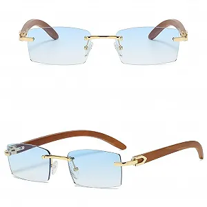 Солнцезащитные очки Без оправы Kachawoo Без оправы Женские Модные - Фото 1