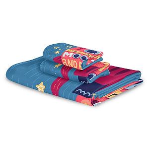 Набір рушників Love Moon Rocket Blue Star 3 штуки 100% бавовна Синій synthetic.ua - Фото 1