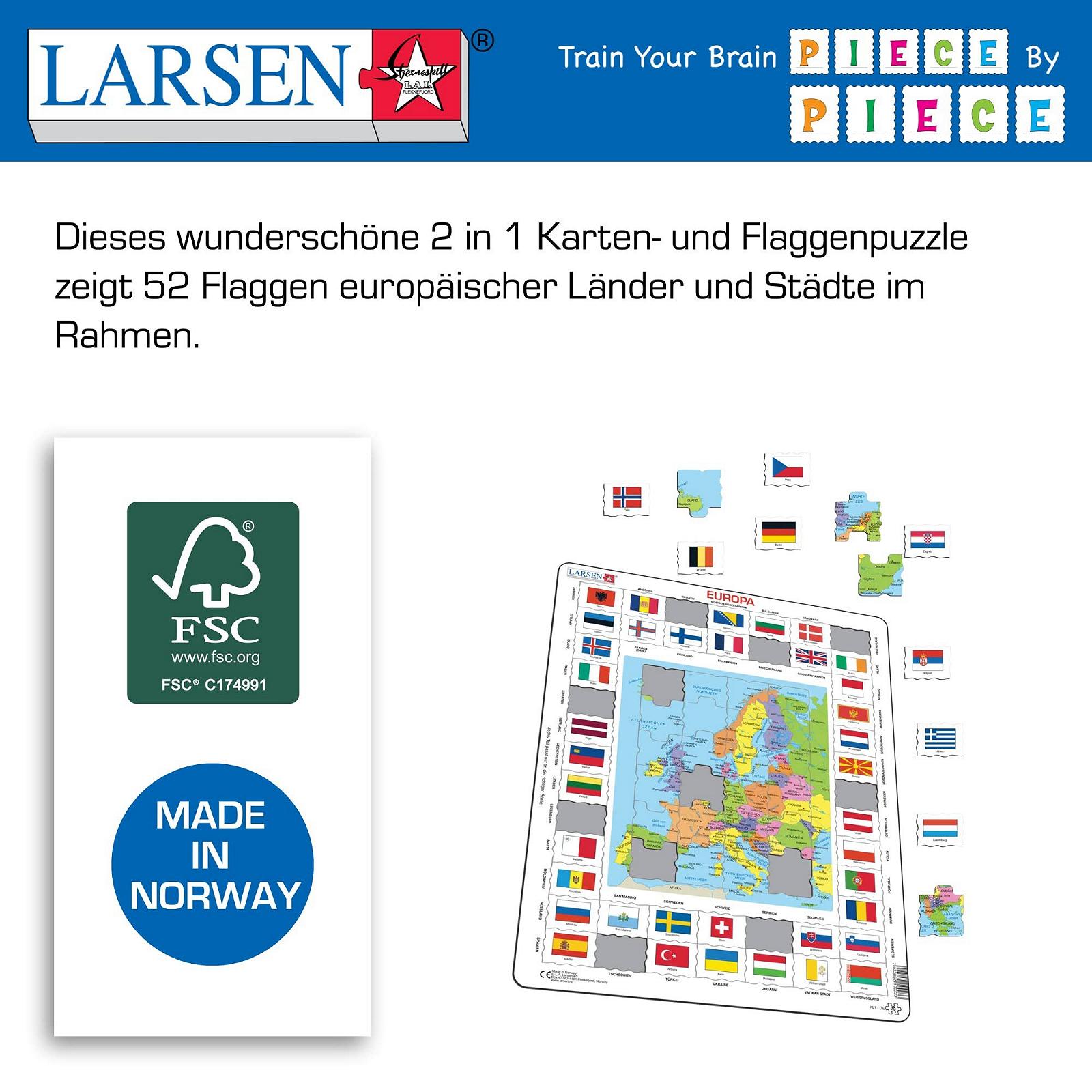 Пазл Larsen KL1 Europe Flags, фото №5