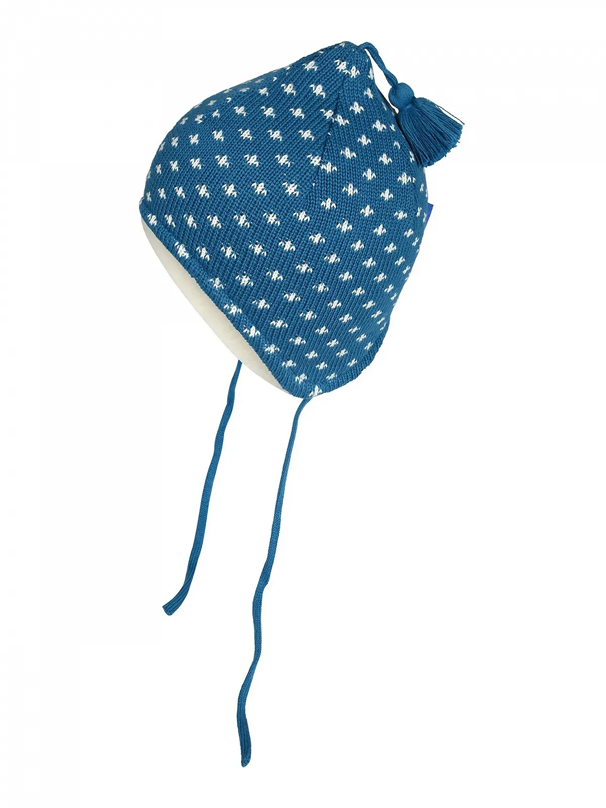 Вязана шапка Finkid Tipsa 1612023 для дівчат Синя, фото №2