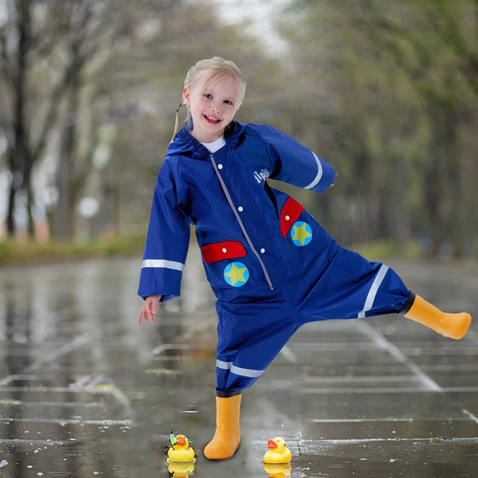 Детский дождевик Domueay Слитный дождевой костюм с капюшоном для мальчиков Водонепроницаемый дышащий дождевой комбинезон Дождевик-пончо складной Синий Вертолет, фото №4 Детский дождевик Domueay Слитный дождевой костюм с капюшоном для мальчиков Водонепроницаемый дышащий дождевой комбинезон Дождевик-пончо складной Синий Вертолет, фото №4