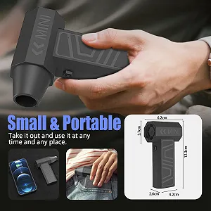 Электрическая воздуходувка 105,000 RPM Аккумуляторная 6000 mAh 4 скорости - Фото 1