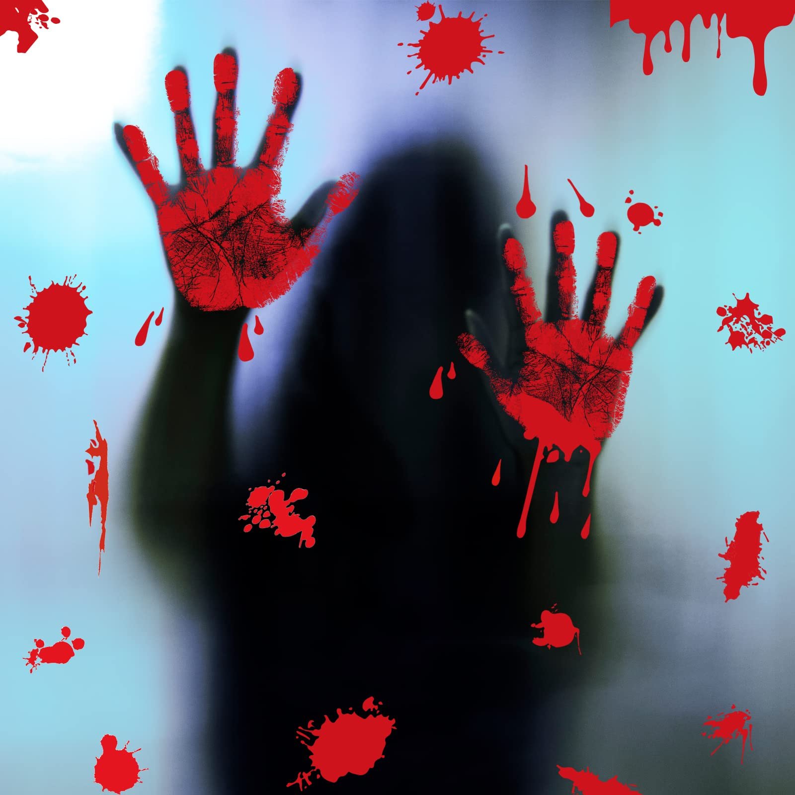 Наклейки KUUQA Bloody Handprint Хелловін ПВХ 4 шт., фото №5 Наклейки KUUQA Bloody Handprint Хелловін ПВХ 4 шт., фото №5