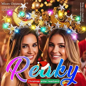 Обруч Зірка Reaky Місяць Золотий Аксесуари для волосся synthetic.ua - Фото 1