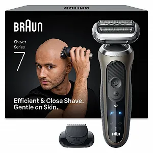 Електробритва для голови Braun Series 7 Wet & Dry, 60 хв, водонепроникна Золотистий - Фото 1
