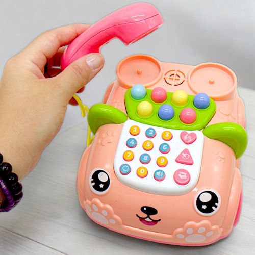 Интерактивная игрушка Телефончик на колесах розовый [tsi242384-TSI], фото №2