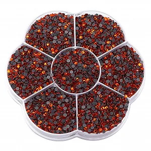 Стразы Круглые Emoshayoga Семь цветов Оранжевый, 14400 шт synthetic.ua - Фото 1