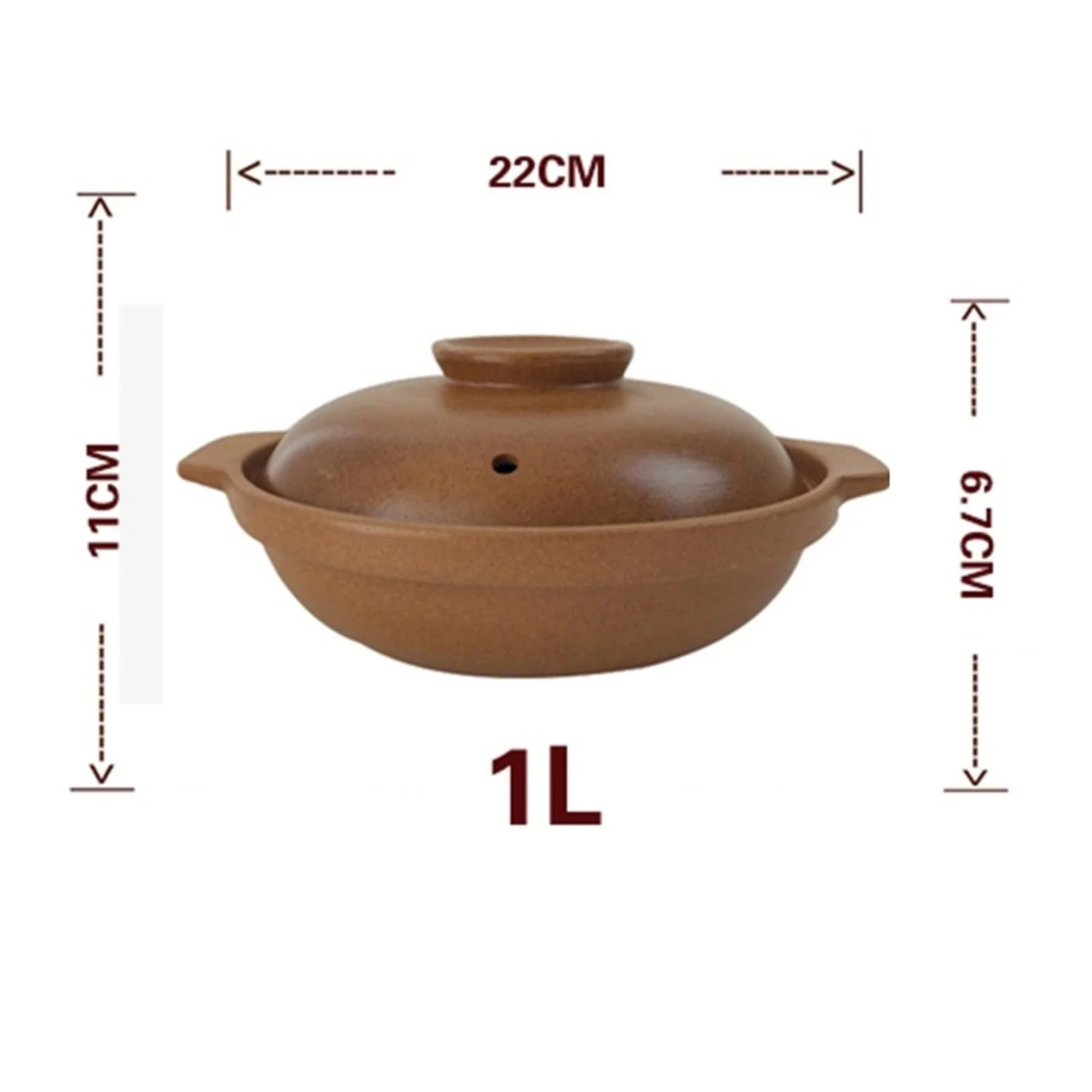 Кастрюля для запекания OQHAIR Керамическая Круглая для газовой плиты, фото №6 Кастрюля для запекания OQHAIR Керамическая Круглая для газовой плиты, фото №6