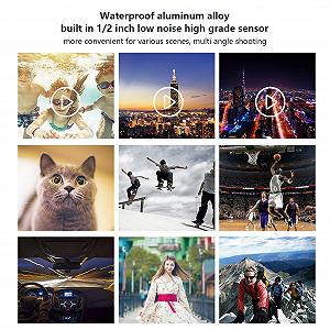 Камера Wakects Motorcycle HD 1080P Алюминиевый сплав для велосипедного спорта Чёрный цена на synthetic.ua - Фото 1 Камера Wakects Motorcycle HD 1080P Алюминиевый сплав для велосипедного спорта Чёрный synthetic.ua - Фото 1