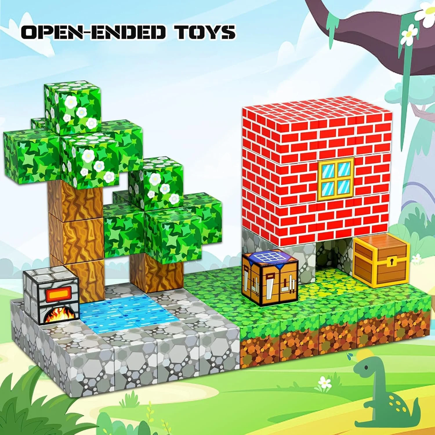 Магнитные строительные блоки Kid Odyssey Mein Landhausdorf, фото №2