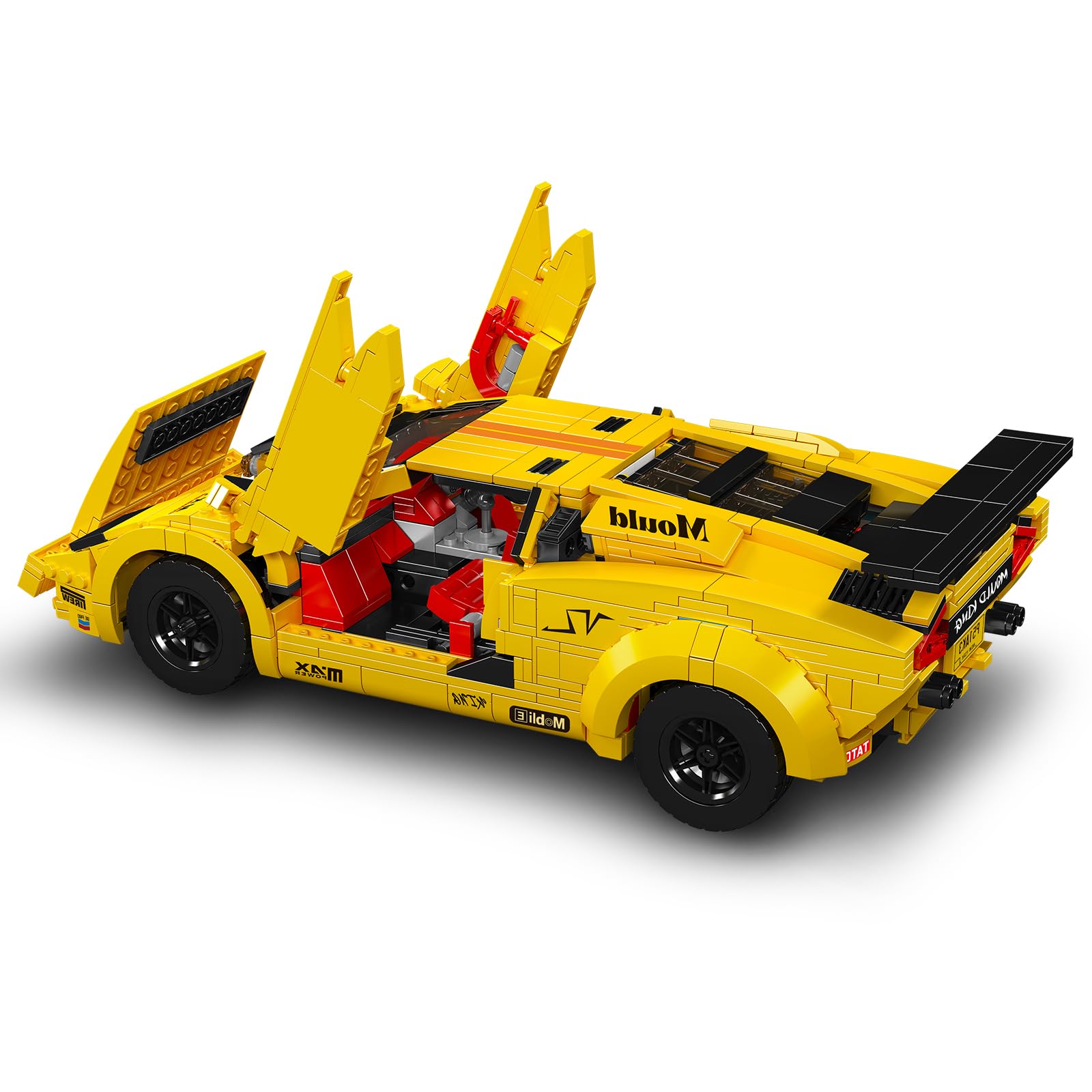 Конструктор Mould King 13195H Technik Countach на дистанційному керуванні Жовтий, фото №2
