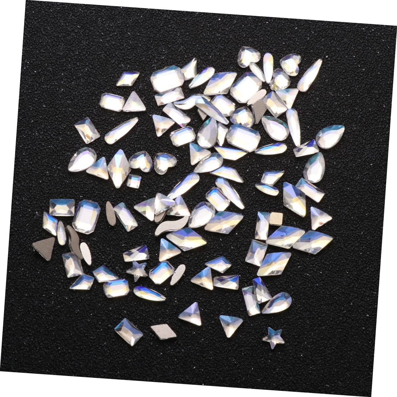 Набір аксесуарів WOONEKY 100 шт. Діаманти для нігтів Стрази, фото №7