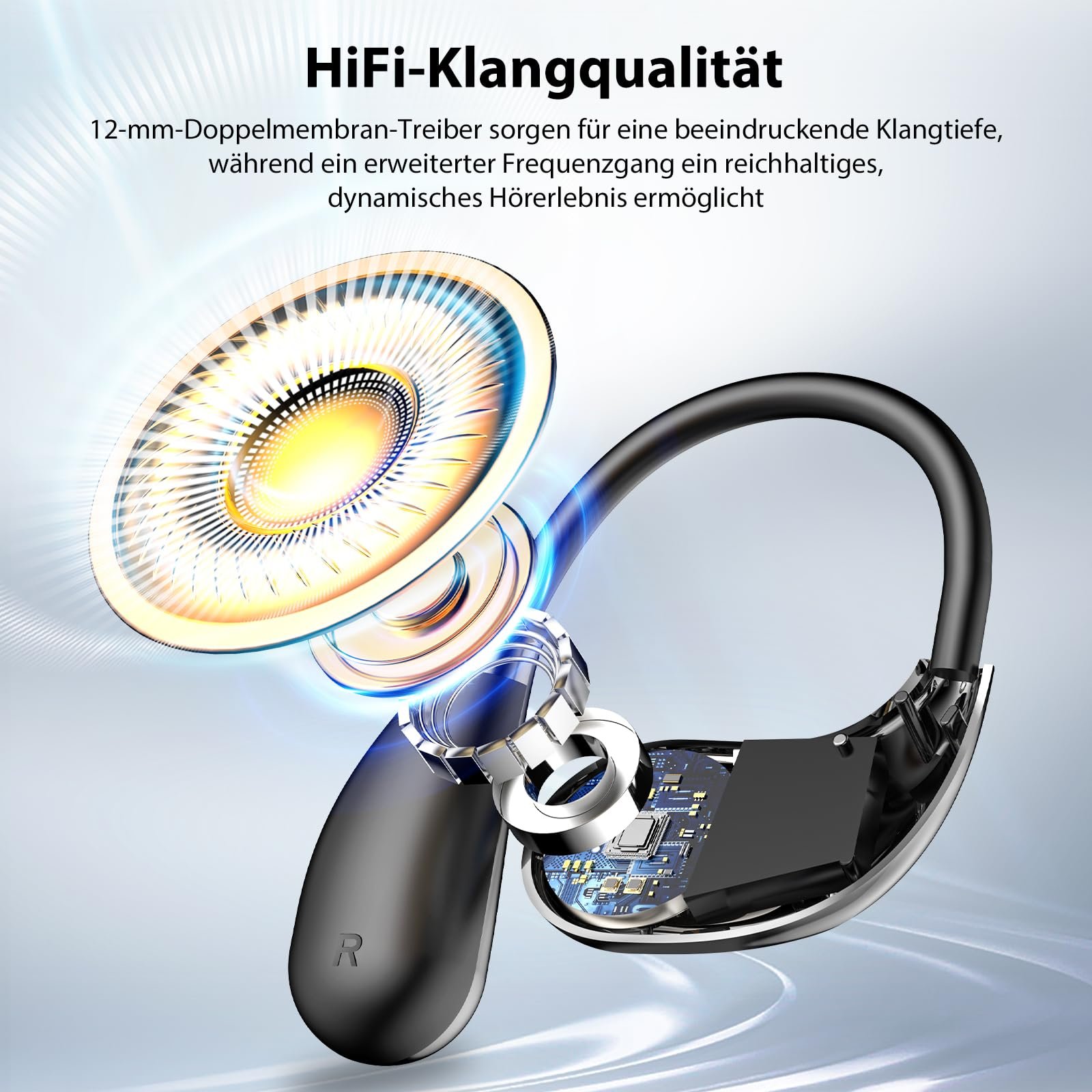 Навушники для перекладу AI MINISO X33, голосу, бездротові Bluetooth, фото №5