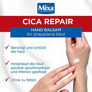 Бальзам для рук Mixa Cica Repair Увлажняющий и интенсивный восстанавливающий крем для рук 50 мл synthetic.ua - Фото 1