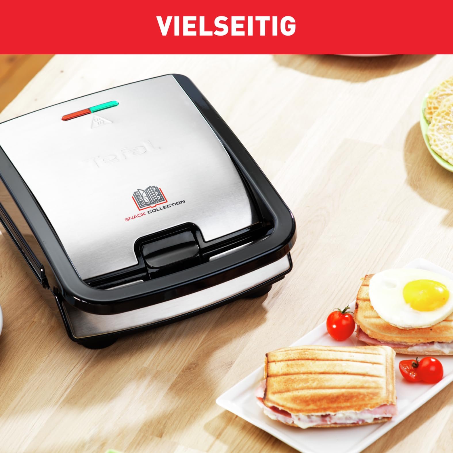 Мультиснек-апарат (Контактний гриль) Tefal Snack Collection SW854D, фото №6