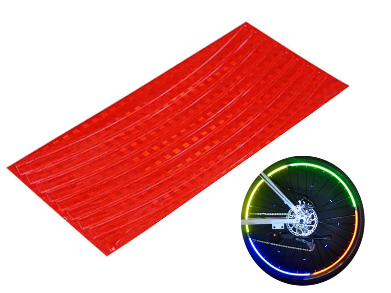 Світловідбиваючі наклейки на колесі велосипеда Feel Fit червоні MB MS, фото №1 Світловідбиваючі наклейки на колесі велосипеда Feel Fit червоні MB MS, фото №1