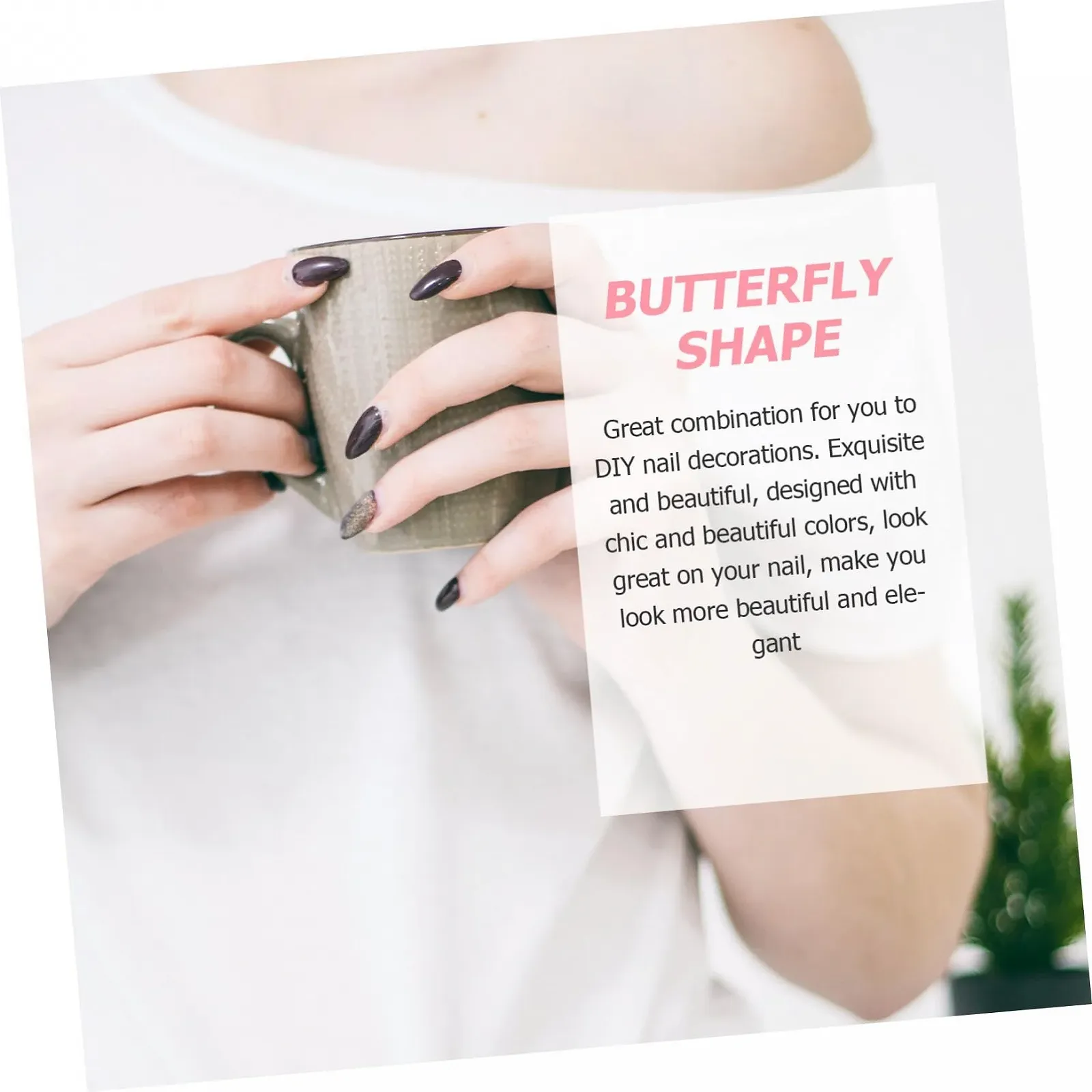 Набор украшений для ногтей Бабочки 3D Подвеска для ногтей Декор для ногтей Набор для маникюра Смола, 40 шт, фото №5