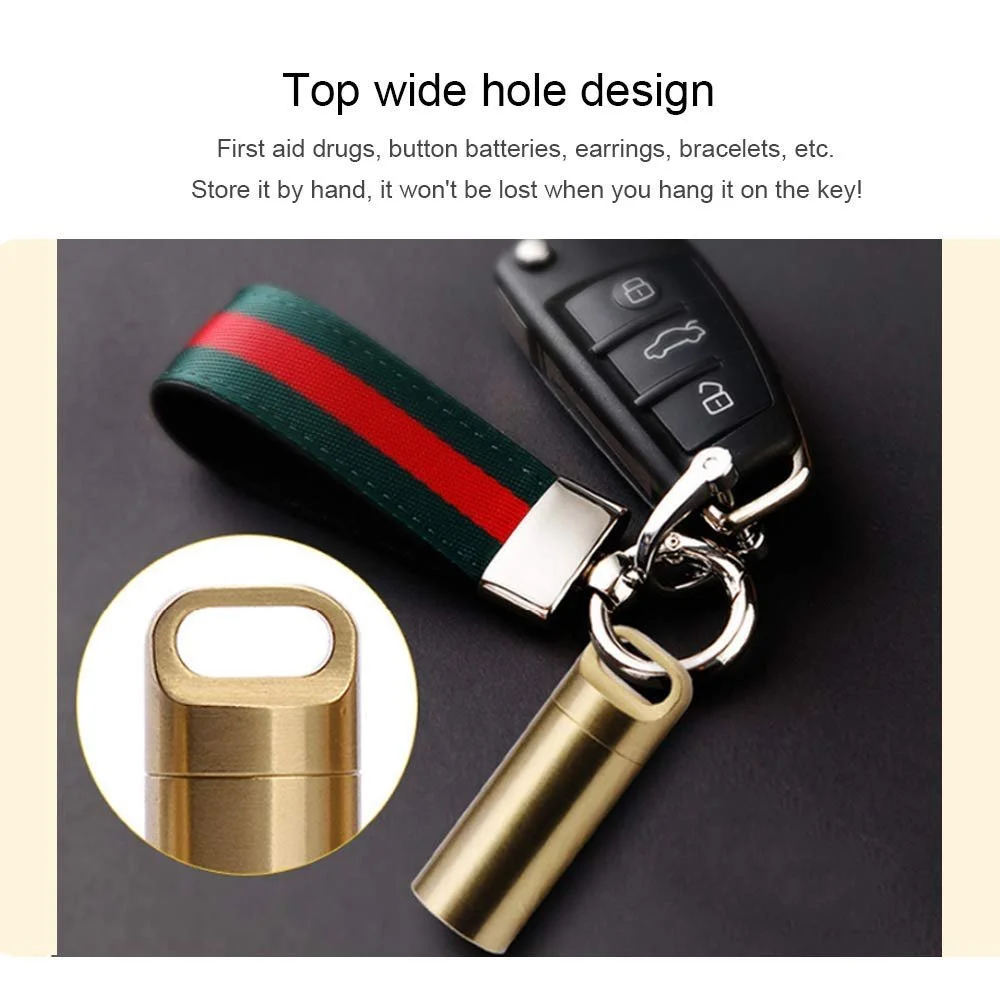 Кейс EDC Military Grade Air-Tight, брелок для капсул для пігулок, водонепроникний футляр, фото №4