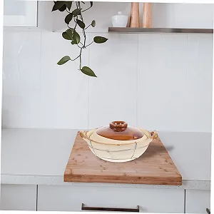 Глиняная форма SOIMISS термостойкая с двумя ручками универсальная для супов и рагу synthetic.ua - Фото 1